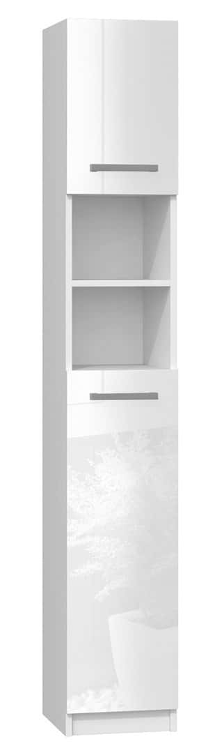 Marbela Bathroom Cabinet 32 cm - white gloss, perfect for small bathrooms
