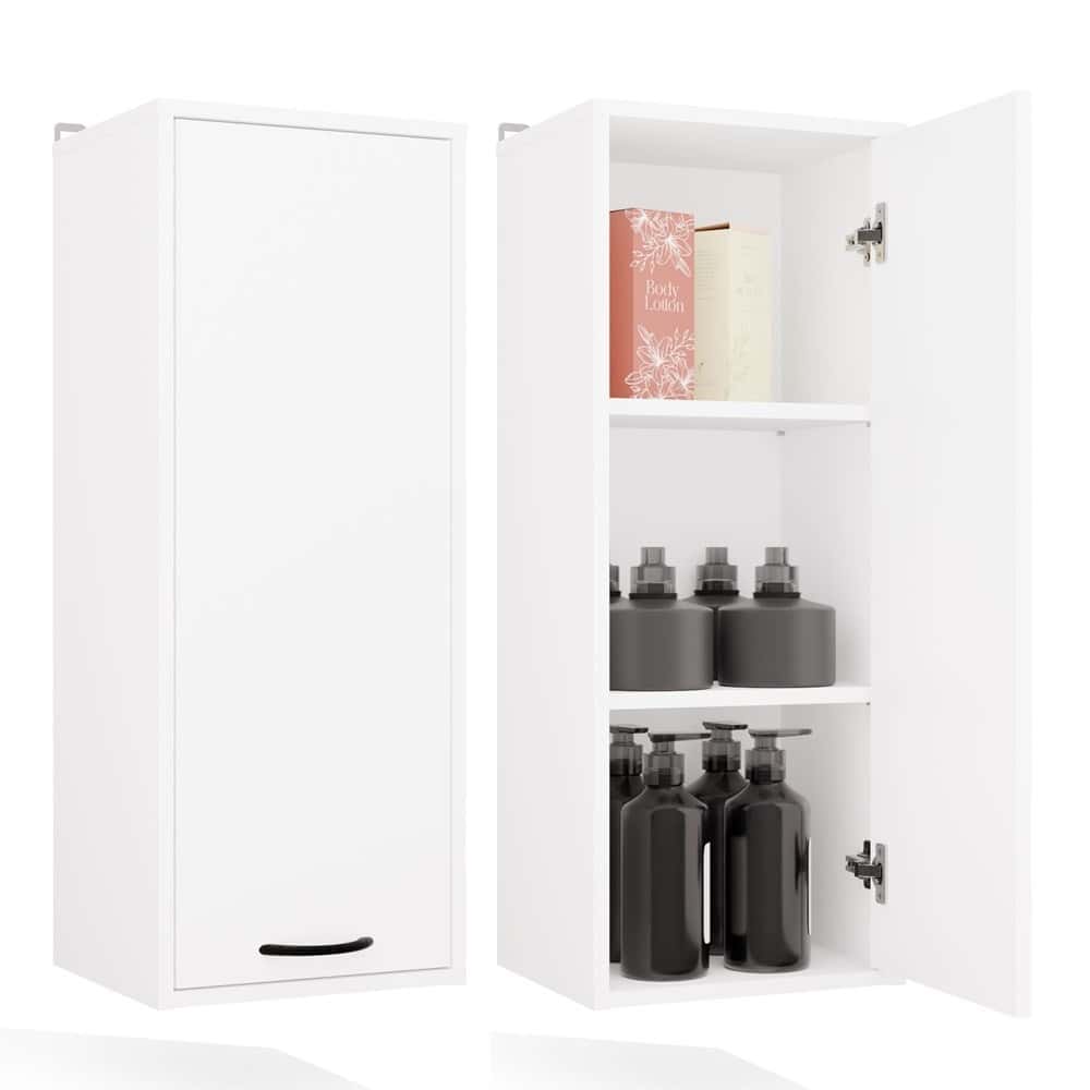 Hanging Bathroom Cabinet NINA W1D White - Ideal for small bathrooms