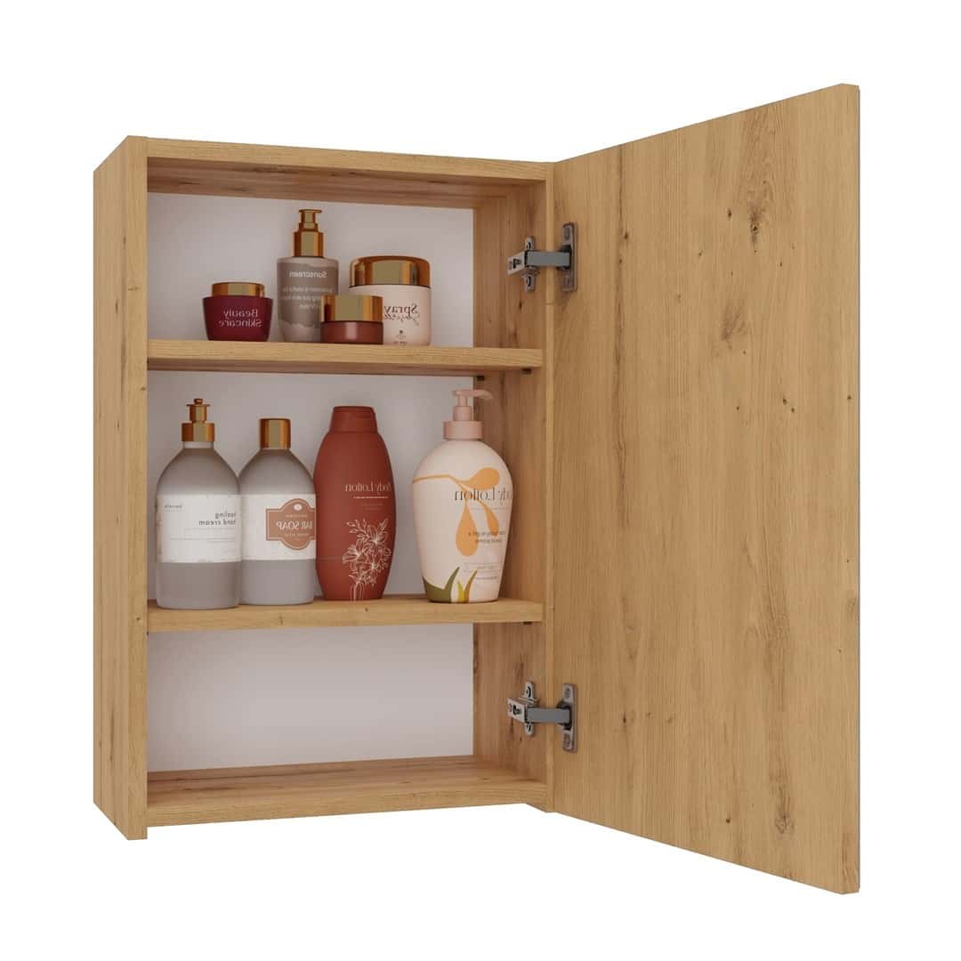 Pola Bathroom Cabinet - 1-door with mirror in Artisan
