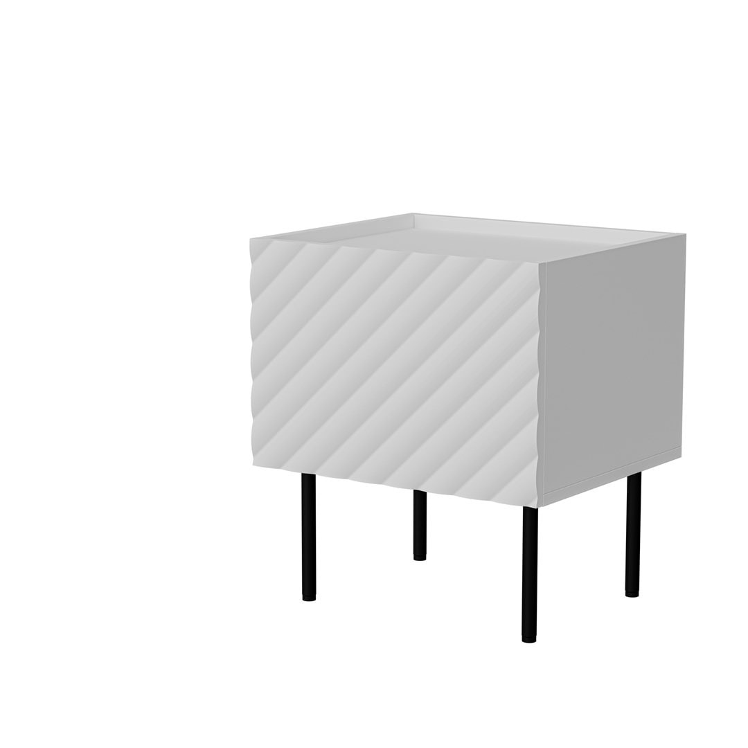 LUCCA Bedside table white - 2 pieces, perfect for bedroom