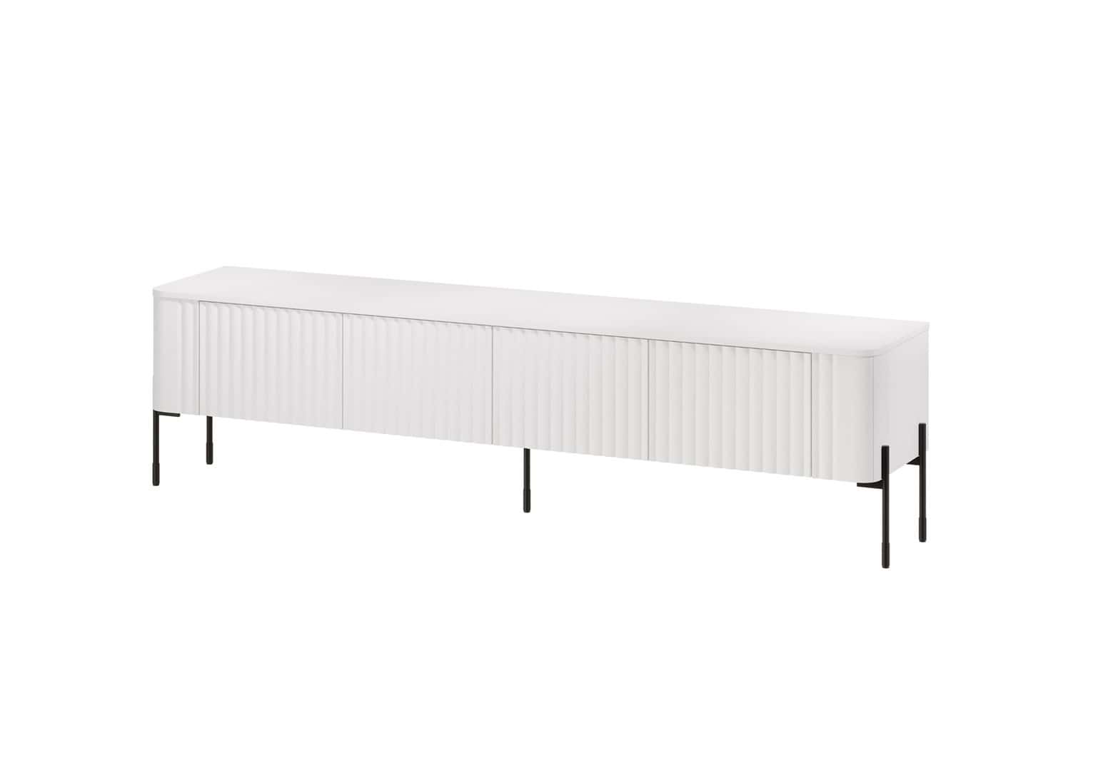VERA TV cabinet 190x40x50 white matt - modern design