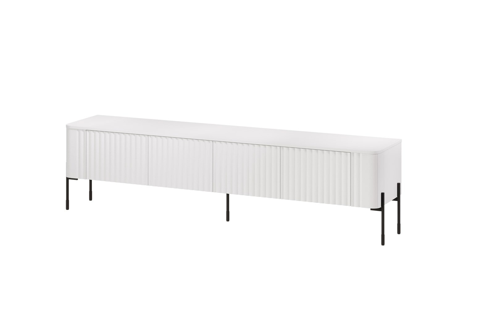 VERA TV cabinet 190x40x50 white matt - modern design