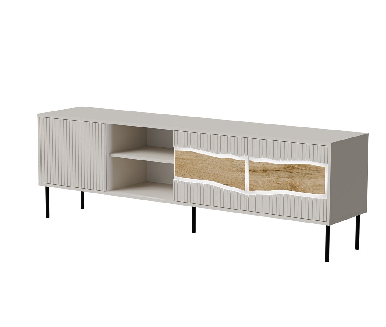 INSERTO TV Cabinet 3D1W 190x40x61.5 cashmere + LED - modern design