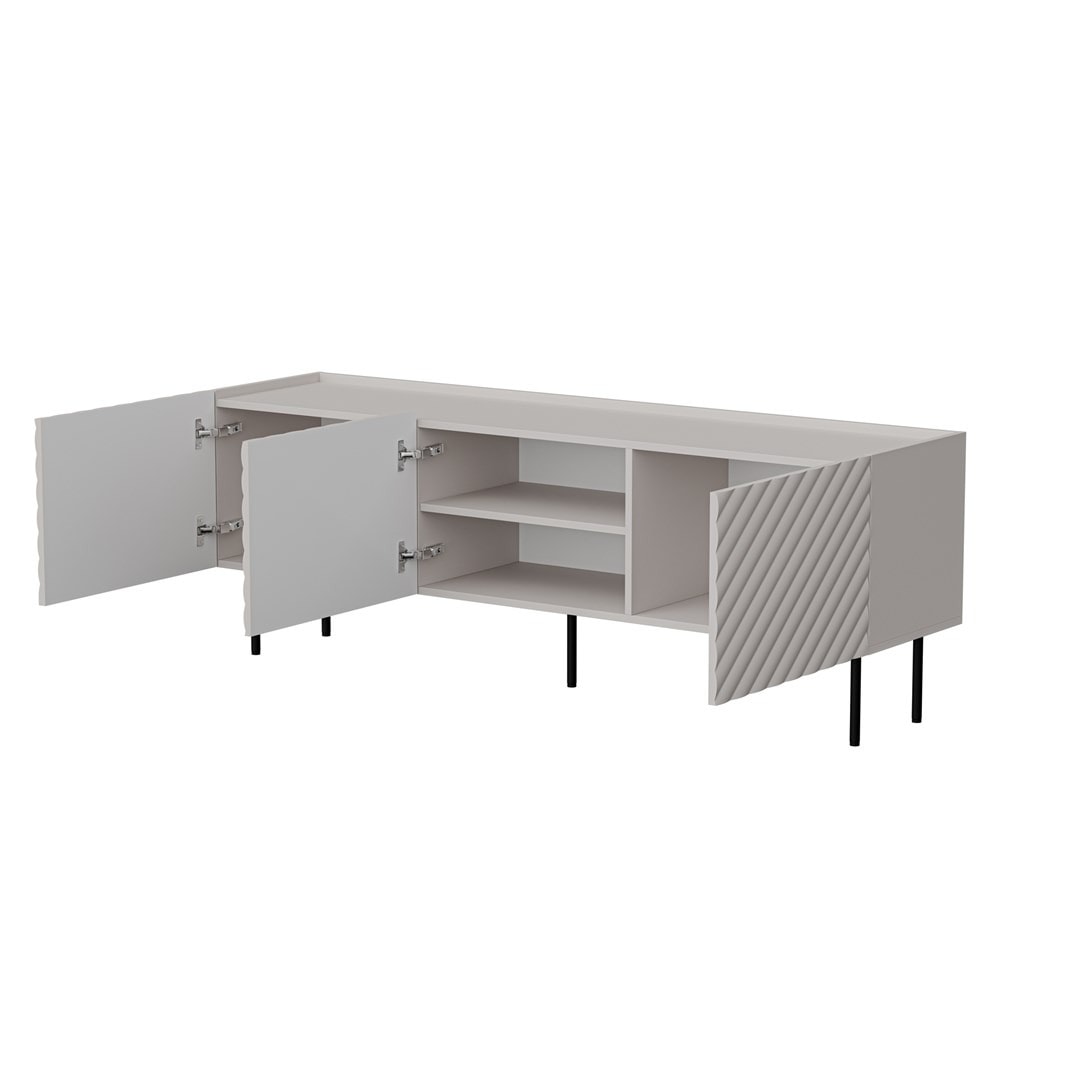 TV cabinet 3D LUCCA 165x40x59 cashmere - ideal for living room