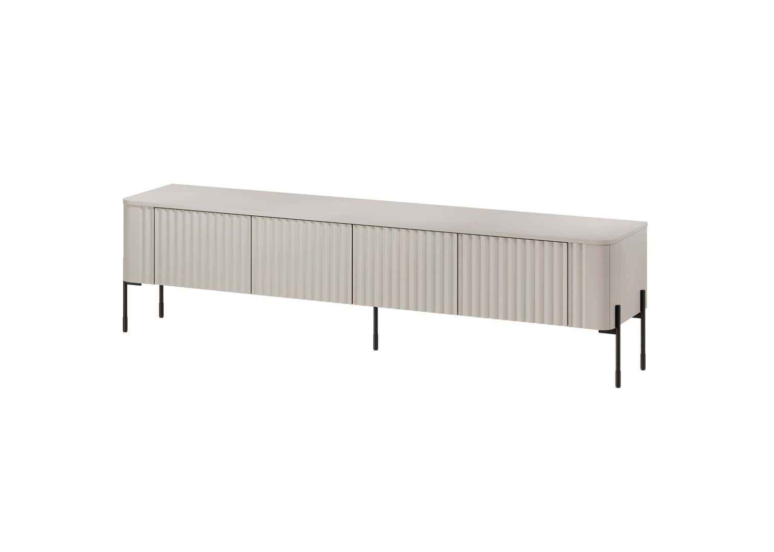 VERA TV cabinet 190x40x50 cashmere matt - modern design