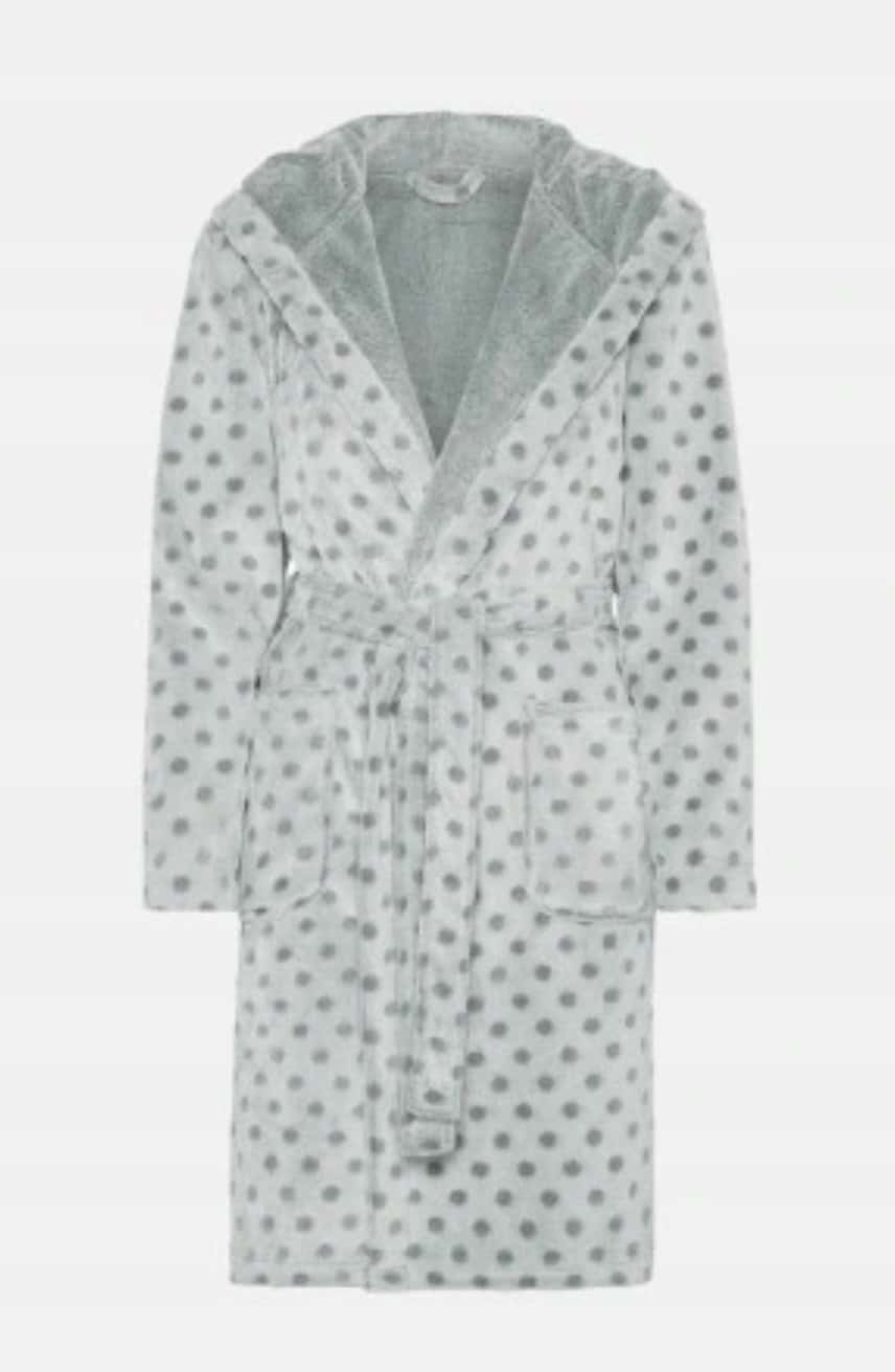 Women's bathrobe with dots size M - perfect as a gift