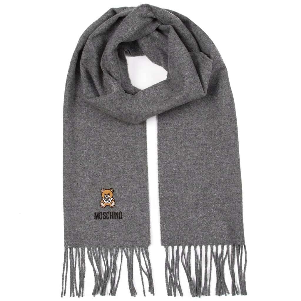 D.Moschino Women's scarf light gray