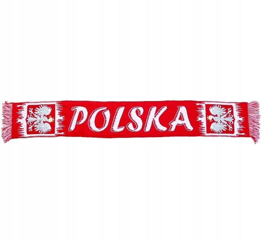 Scarf Poland 3 - fan scarf with emblem - show pride!