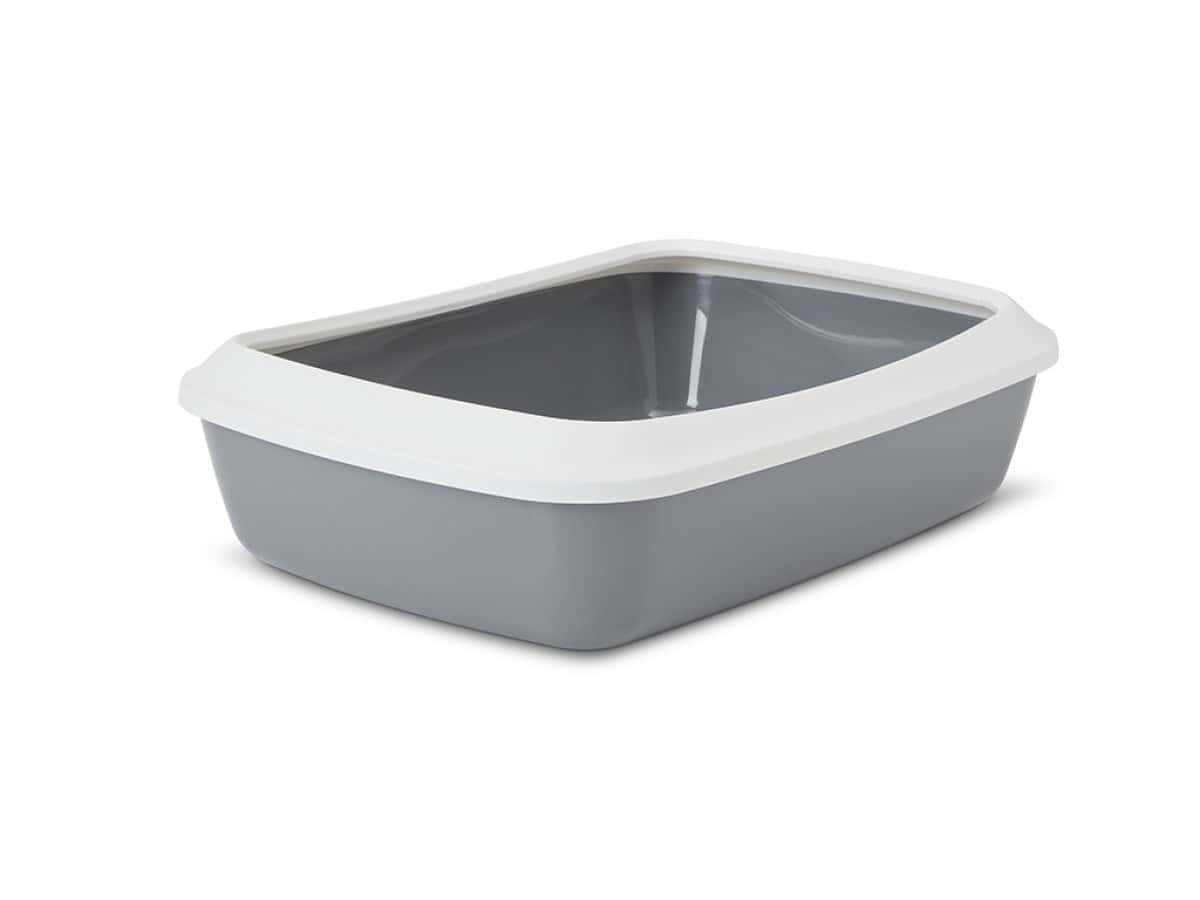 Savic Iriz cat litter box with rim 50cm gray - comfort and hygiene