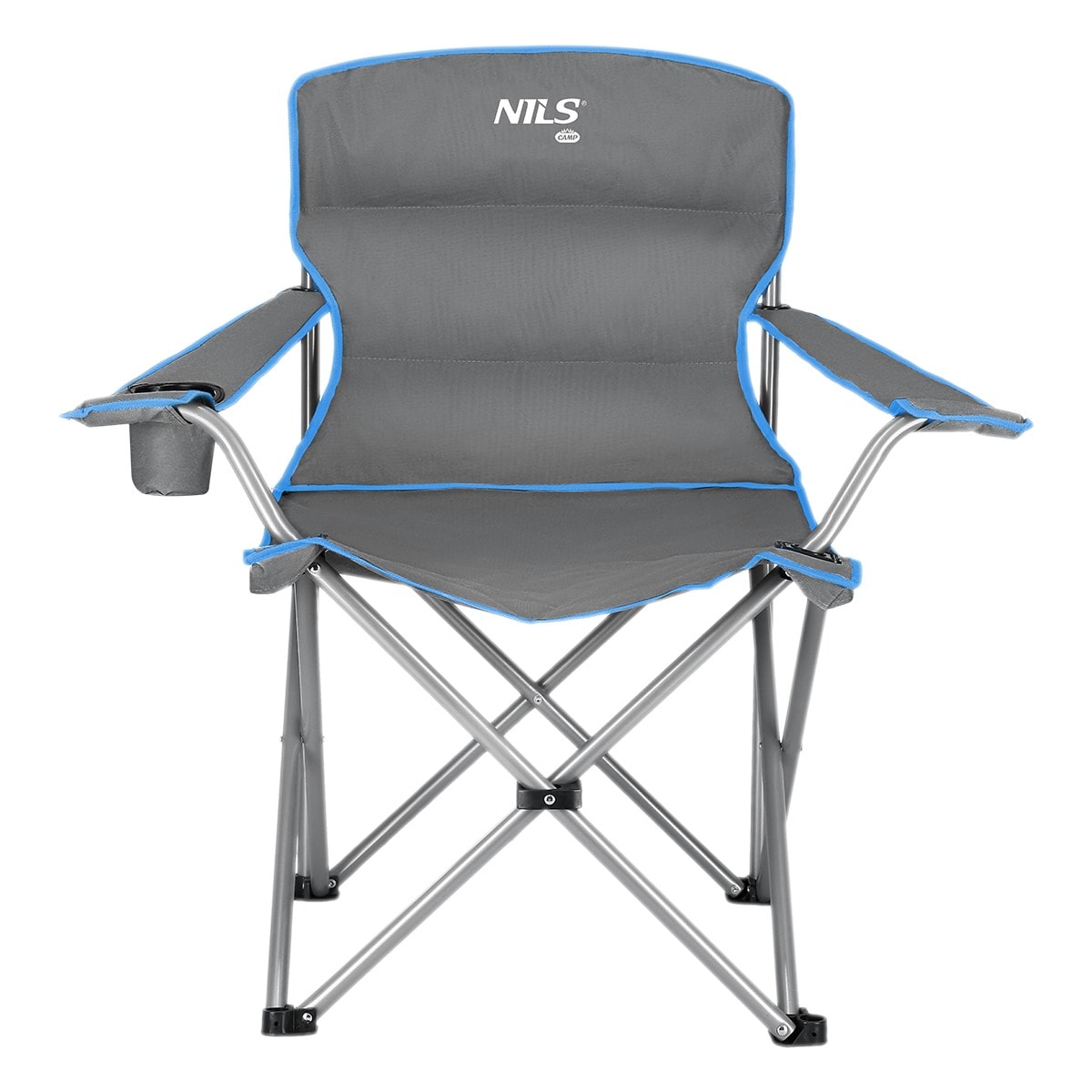 NILS CAMP Tourist Chair Gray-Blue NC3079 - Comfort on every trip