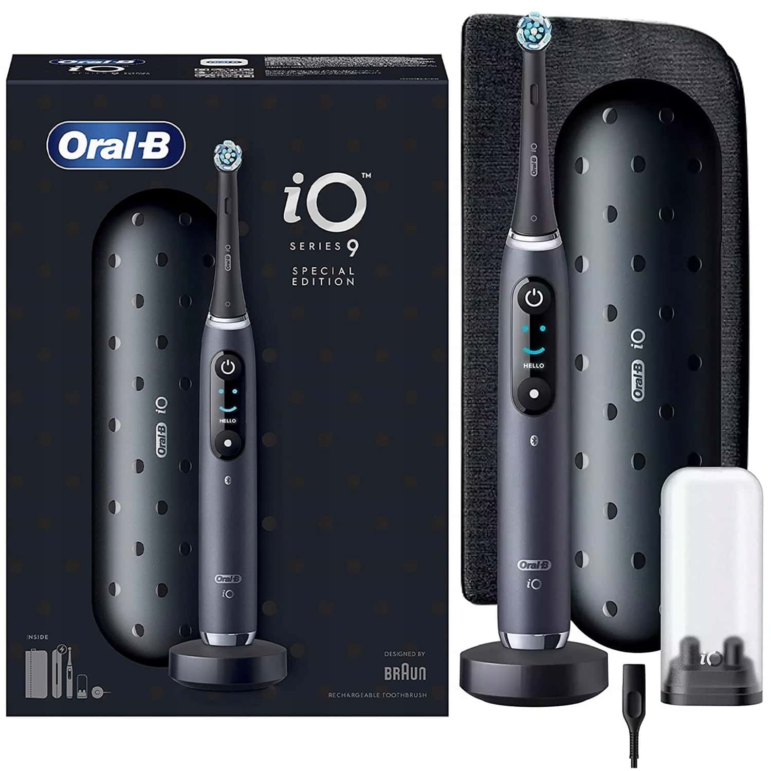 Oral-B iO Series 9 Luxe Edition Black Onyx - Electric Toothbrush with AI