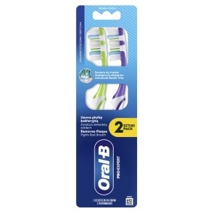 Oral-B Pro-Expert Toothbrushes - Medium, 2 Pieces for thorough cleaning