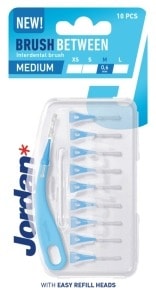 Jordan Brush Between M - interdental brushes - 10 pieces for healthy teeth