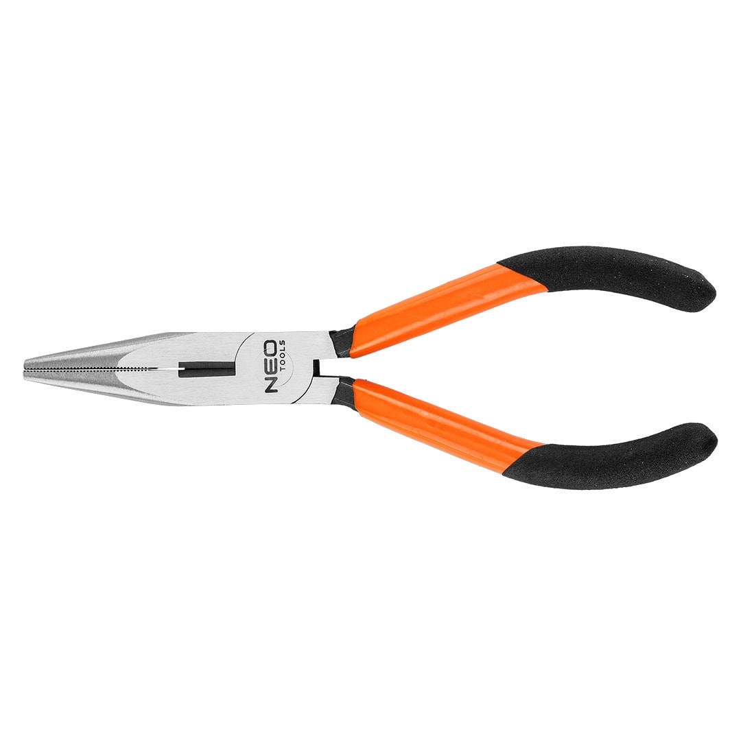 NEO TOOLS Long nose pliers straight 160 mm for precise work