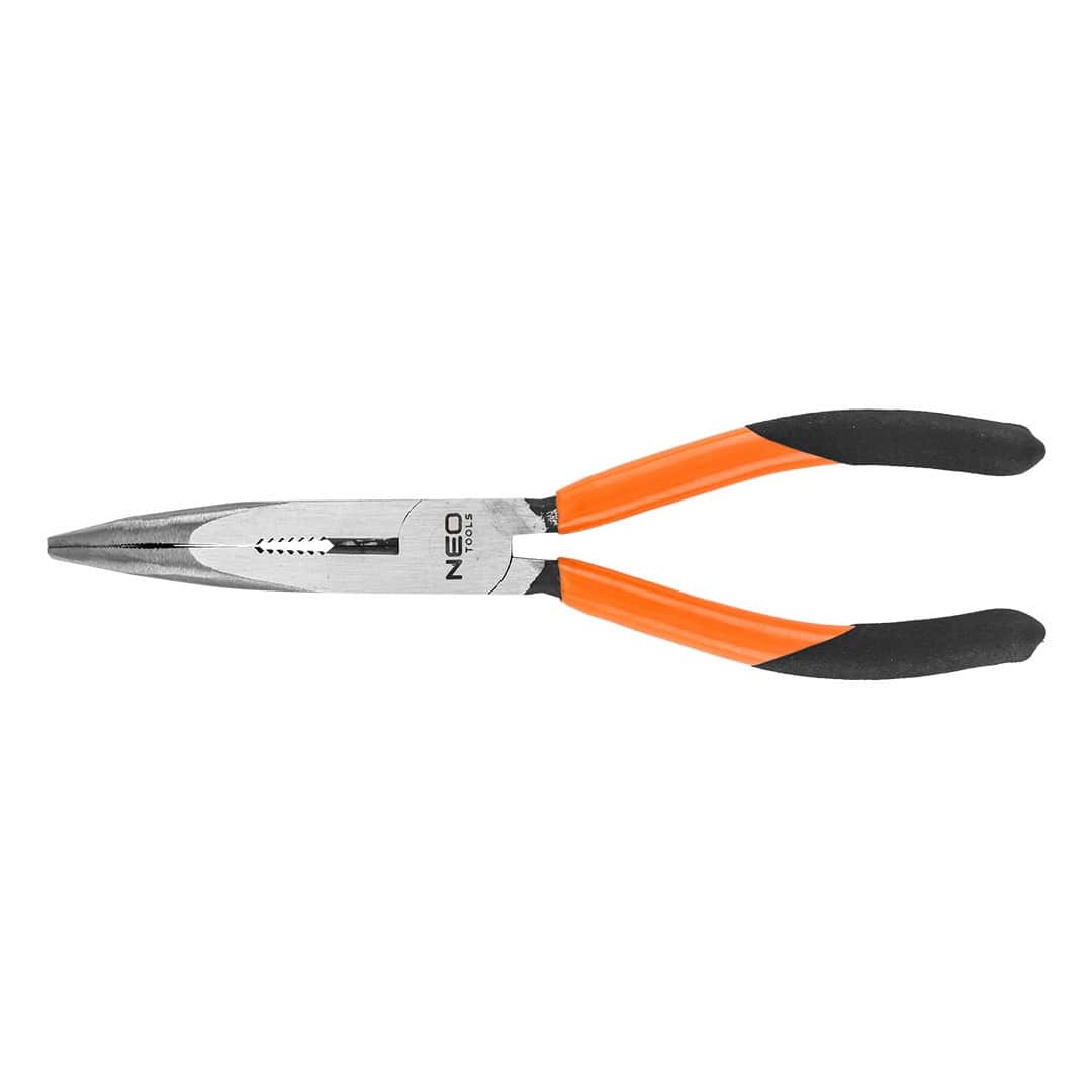 NEO TOOLS Bent Long Nose Pliers 200 mm - precise workshop tool