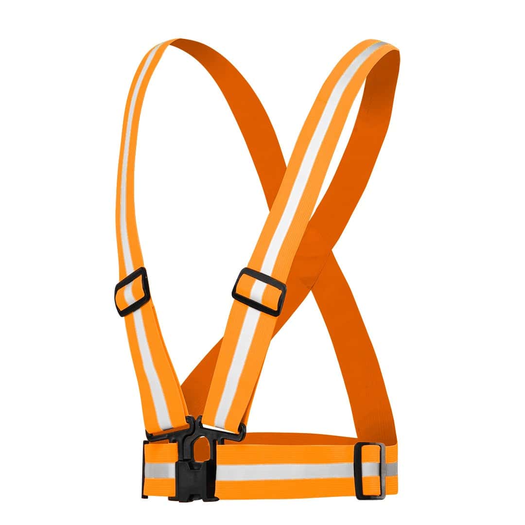 NEO TOOLS Reflective suspenders orange - safety and visibility
