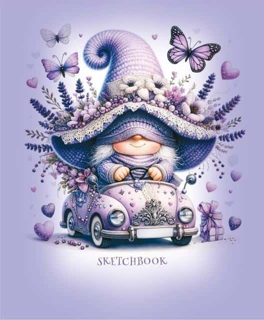 Gnom Sketchbook A6 - Violet companion of creativity