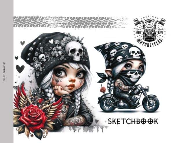 TW Gnomy Sketchbook 200x143 mm - perfect for every artist