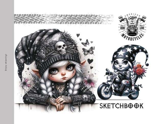 TW Gnomy Sketchbook 200x143 - 24 pages of creativity