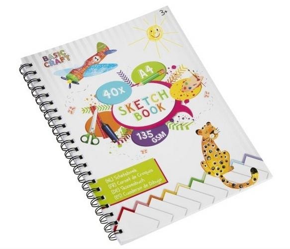 A4 Sketchbook 40 sheets - ideal for drawing and sketching