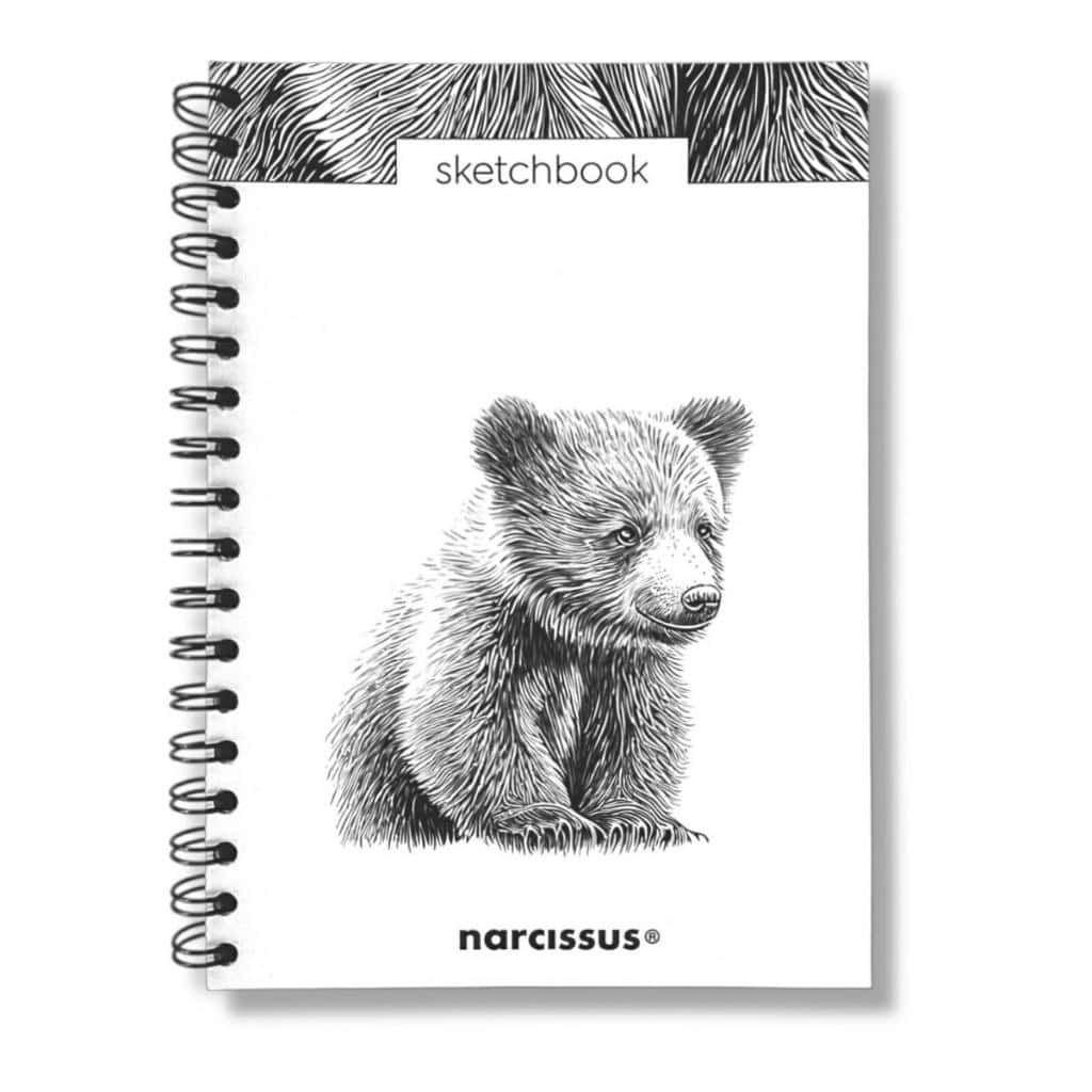 Narcissus Sketchbook B5 Bear - 60 sheets with perforation