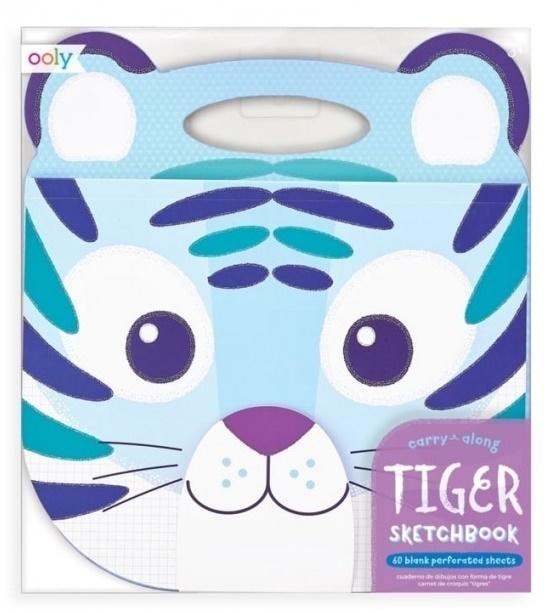 Ooly Tiger - Travel sketchbook for children, perfect for vacations