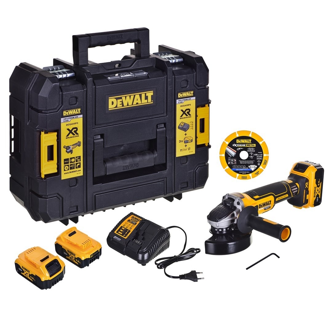 Dewalt Angle grinder 18V DCG405P3 - reliable tool for professionals