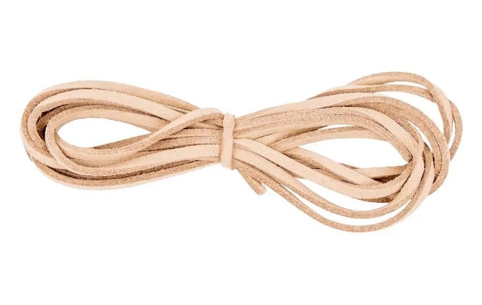 Jewelry cord imitation leather light brown - ideal for making bracelets