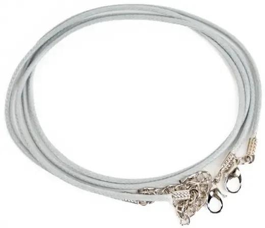 Fandy Necklace cord with clasp gray - ideal for crafts