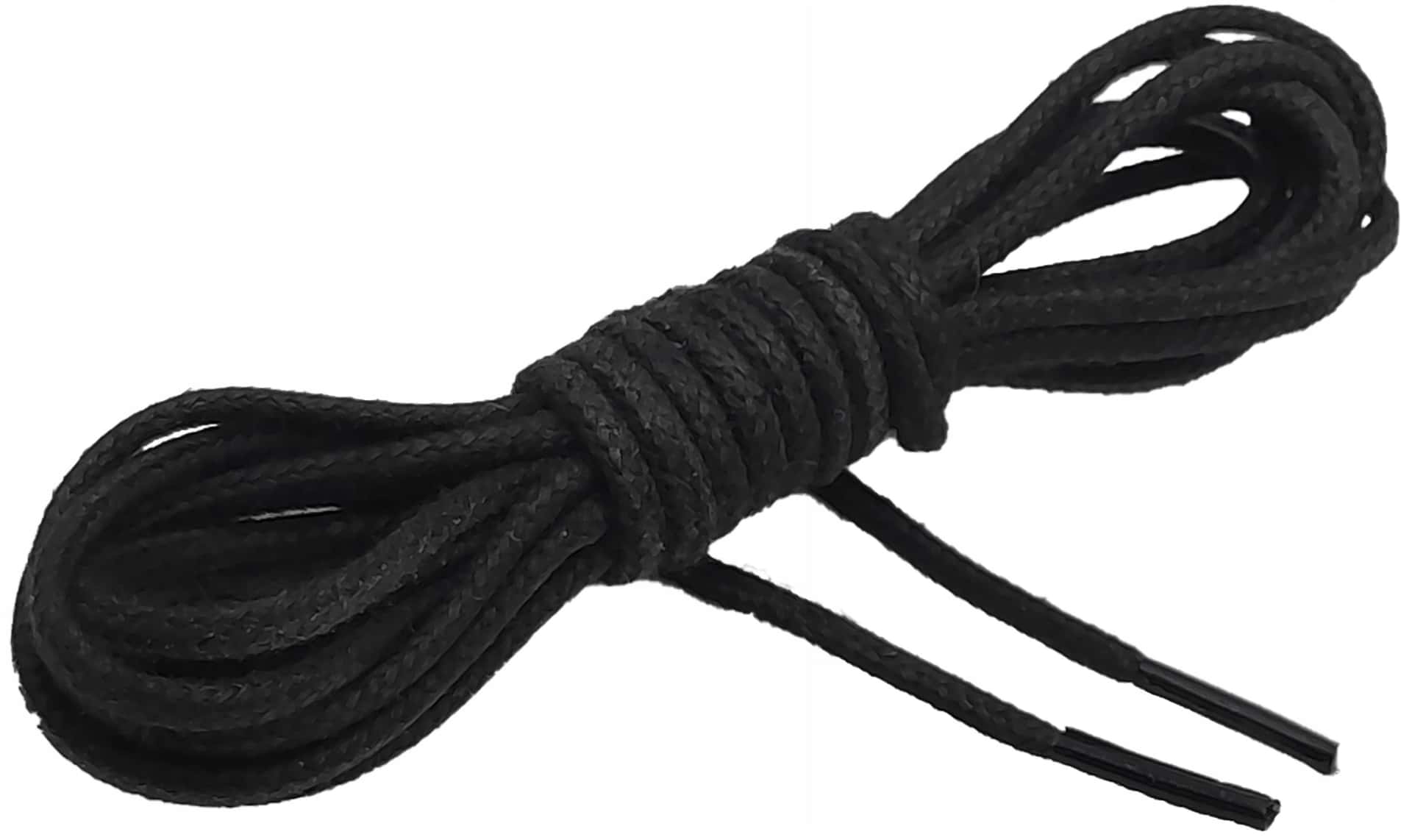 Round shoelaces black 75 cm - classic accessory for your shoes