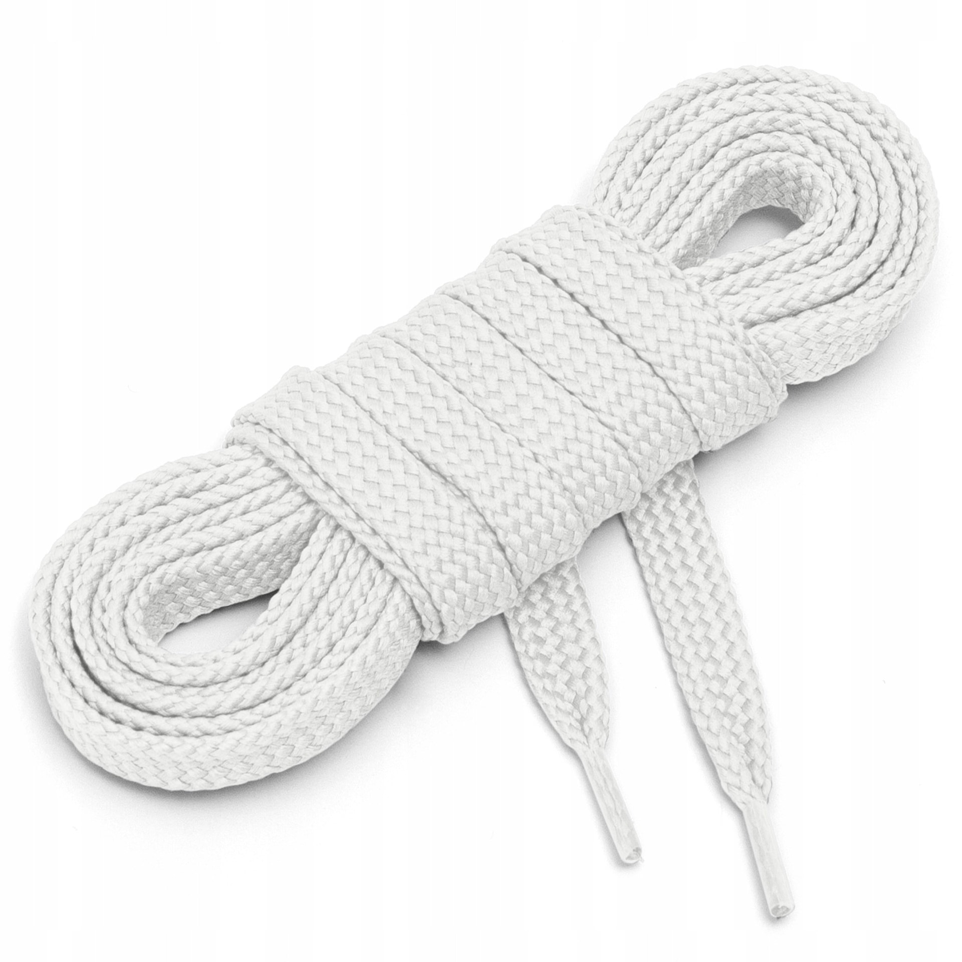 Flat shoelaces white 90 cm - classic accessory for shoes