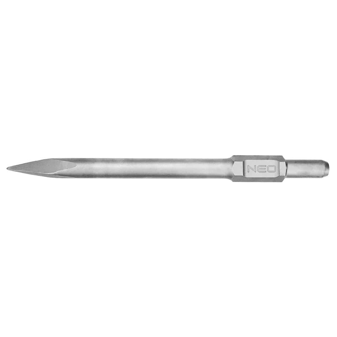 NEO TOOLS Hexagonal pointed chisel HEX 30 mm - ideal for concrete