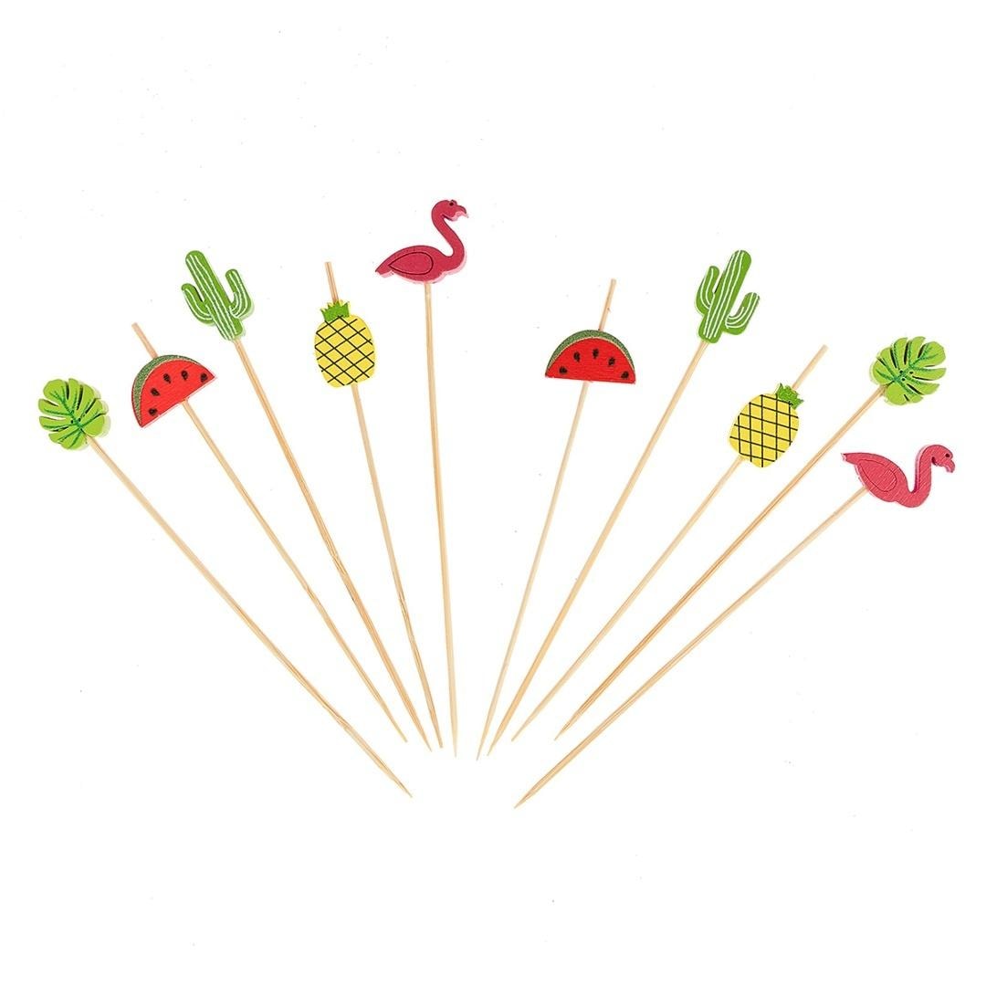 Arpex Cocktail Sticks Summer - 10 Pieces decorative Cocktail Sticks