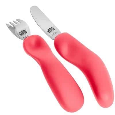 Nana's Manners Cutlery shaping grip pink - ideal for learning to eat