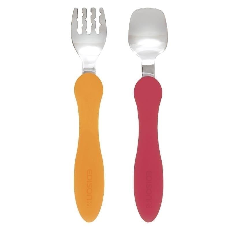 Edisonmama Mini Cutlery Orange - Perfect for Your Child
