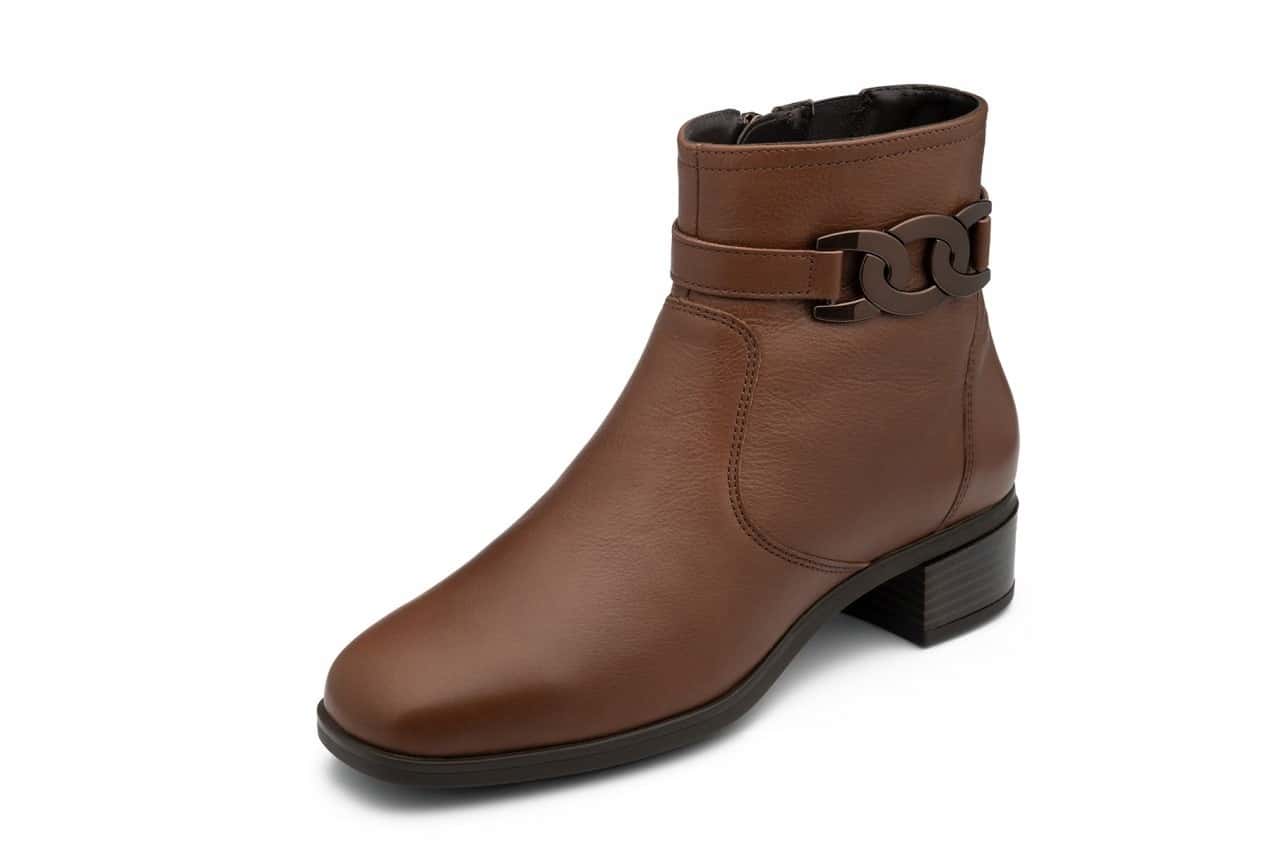Ara Women's Leather Ankle Boots brown size 38 - comfortable and stylish
