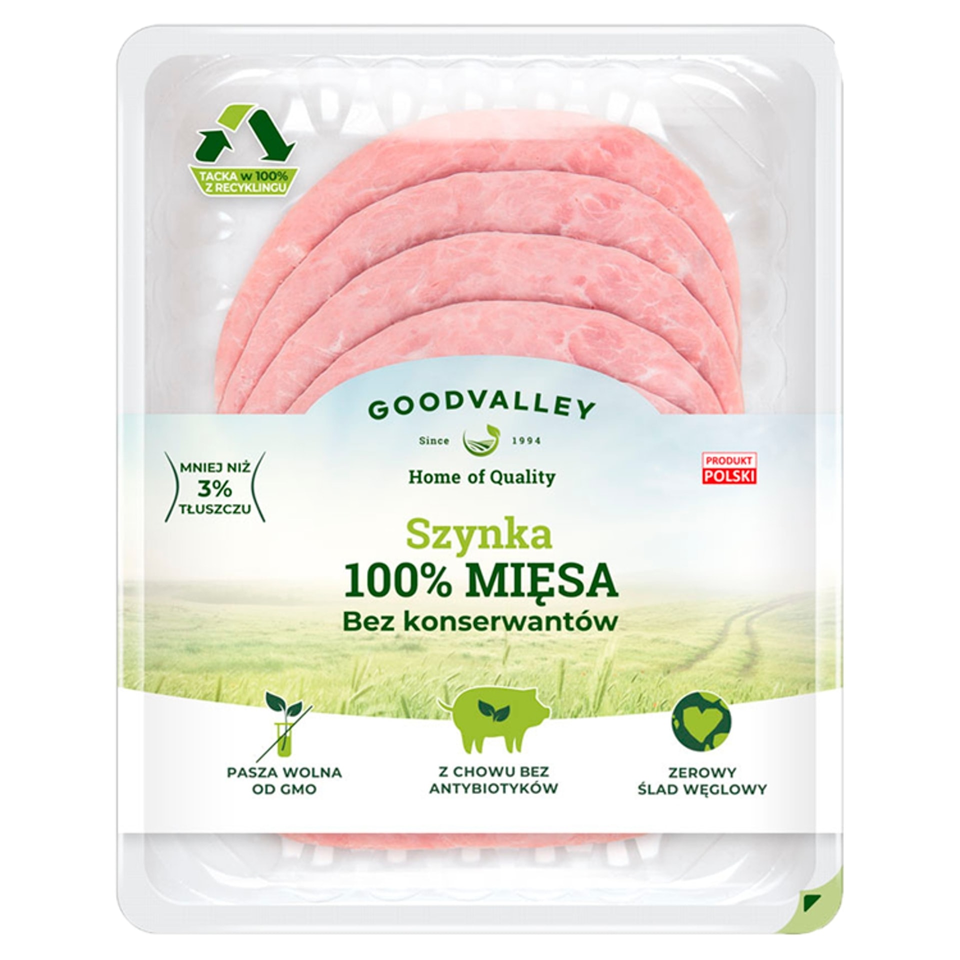 Goodvalley Ham 100% B.KONS.PL - Canned ham without preservatives 100g