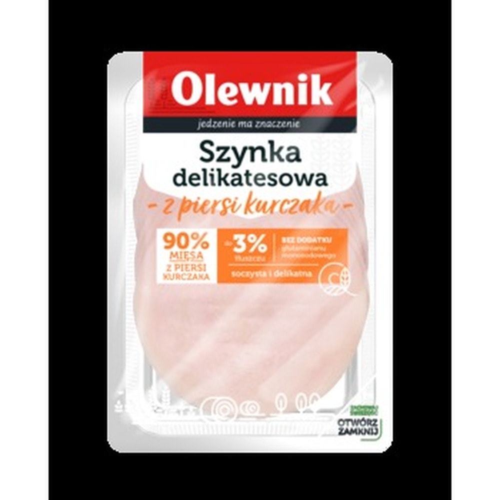 OLB Delicatessen chicken breast ham in slices 100g - perfect for sandwiches