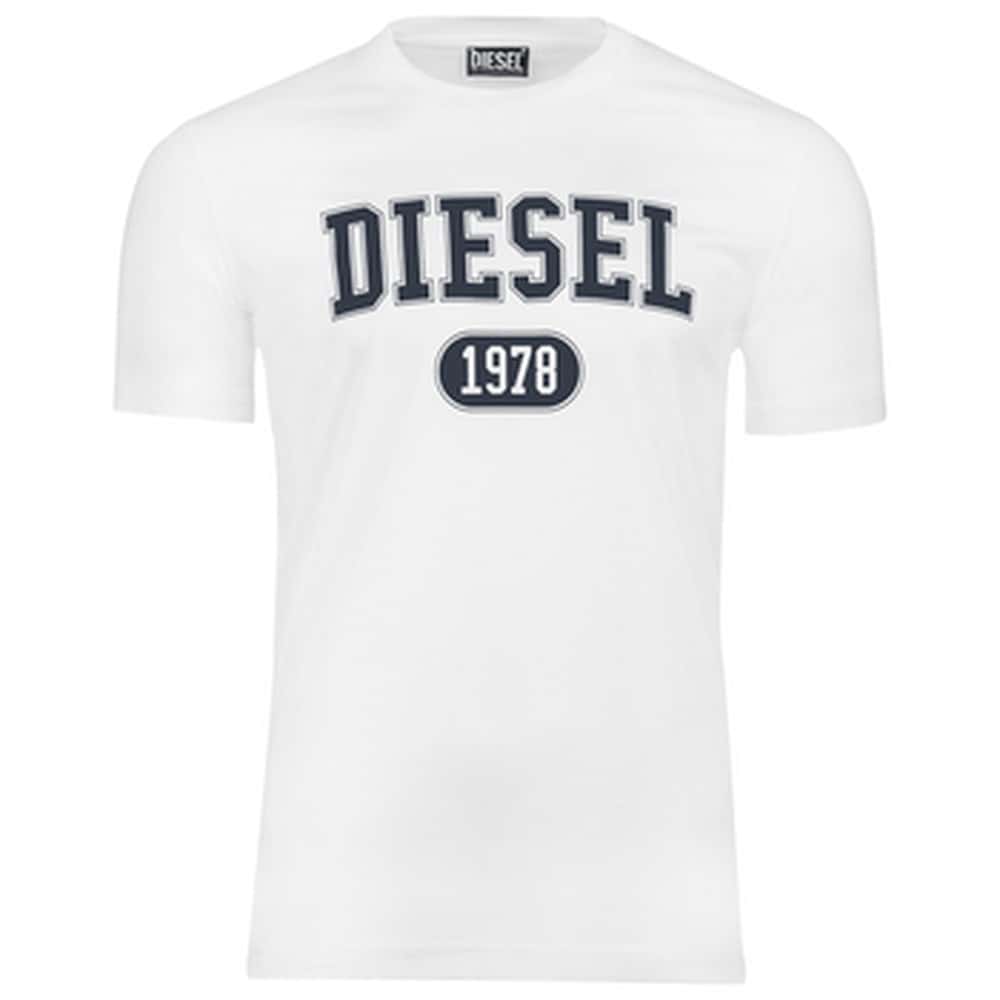 Diesel Men's T-Shirt White - Classic Cotton Tee