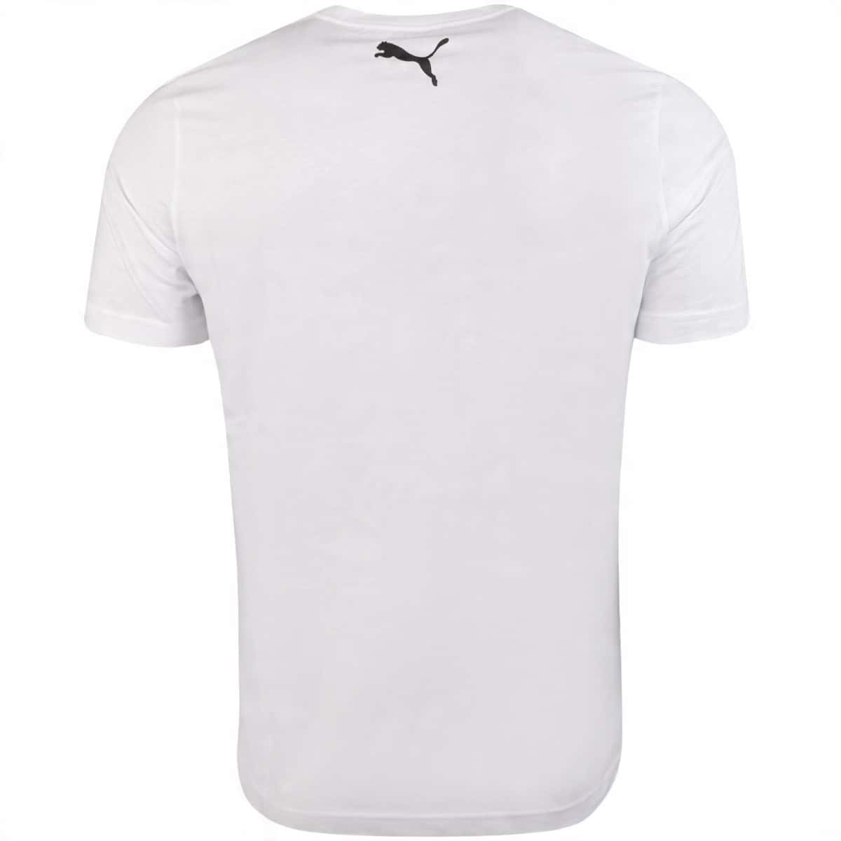 PUMA Men's T-Shirt 2-Pack White Size L - classic and comfortable