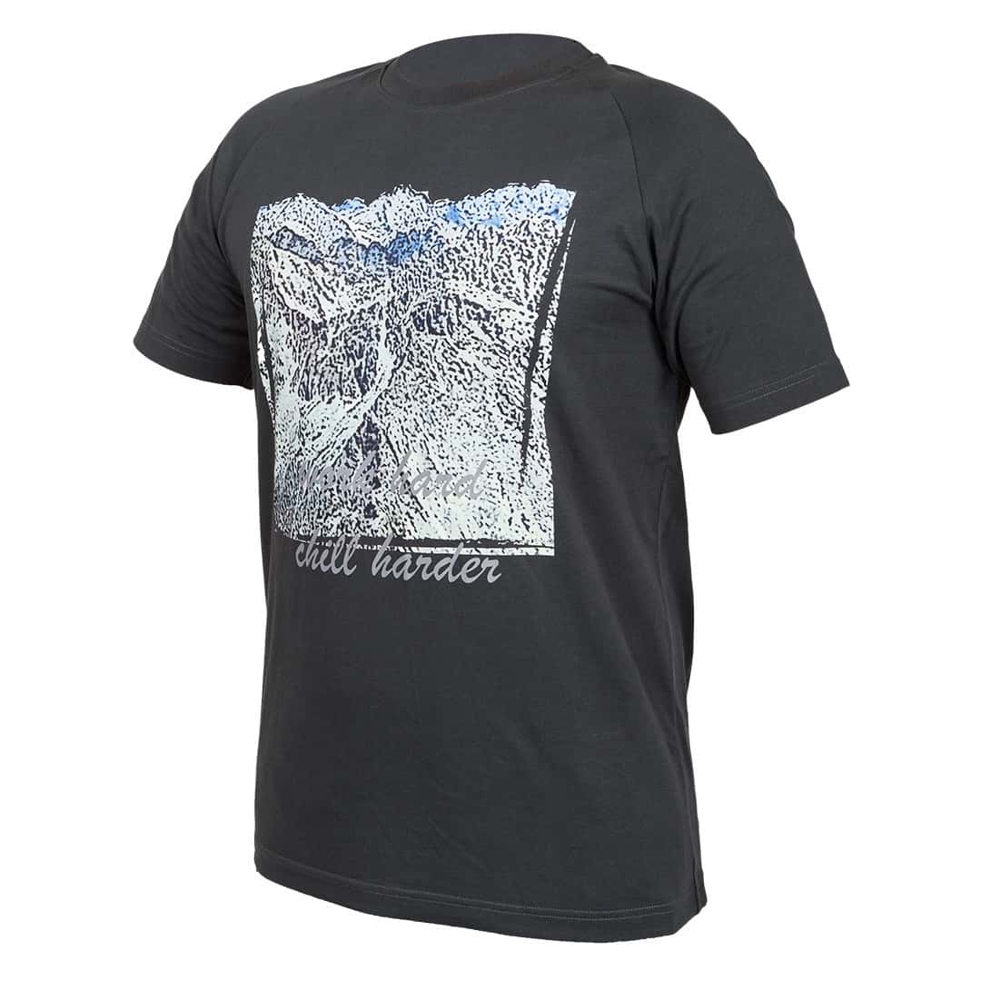 NEO TOOLS Outdoor T-shirt, mountains, size L - comfort and style