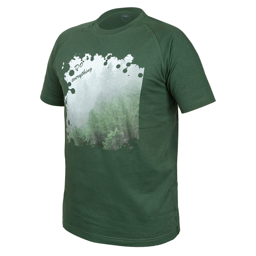 NEO TOOLS Outdoor T-shirt, forest, size L - comfort and style