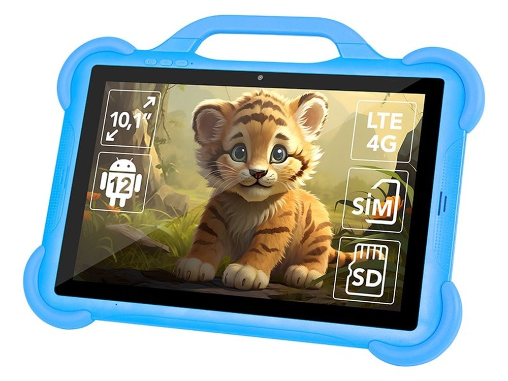 Blow Tablet Kidstab10 4G - Blue tablet for kids with case