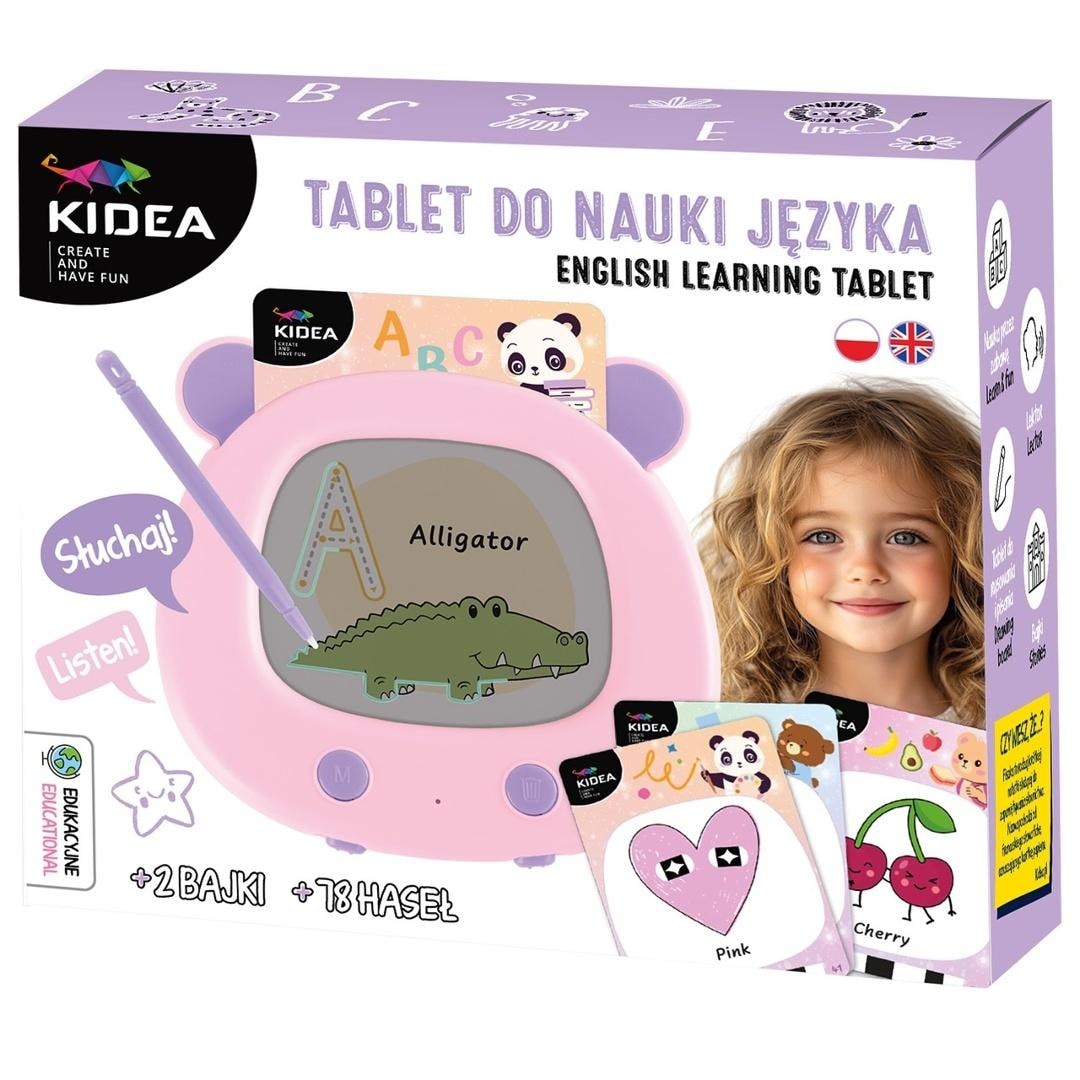 Kidea English learning tablet - interactive fun with stylus
