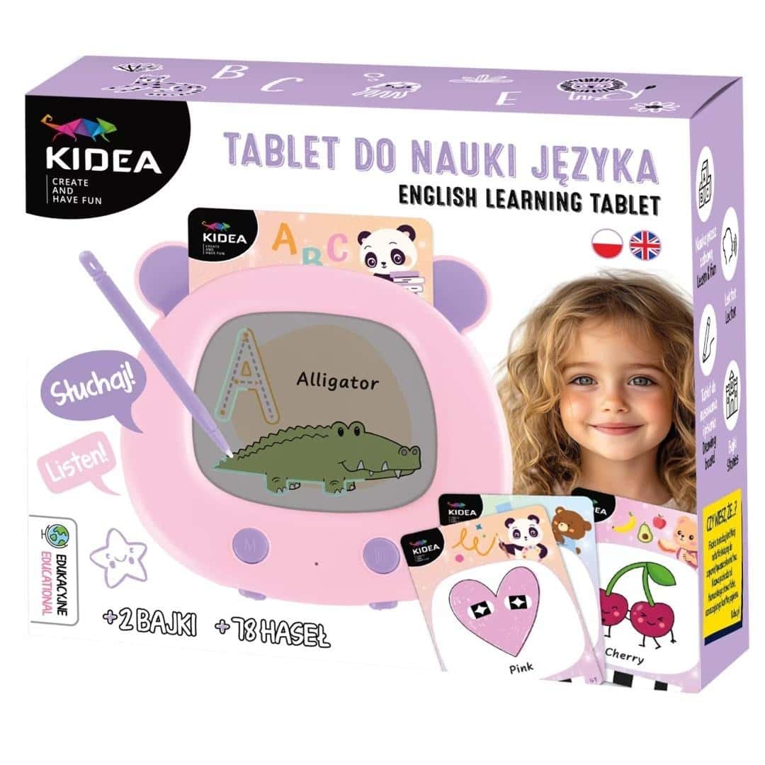Kidea English learning tablet - interactive fun with stylus