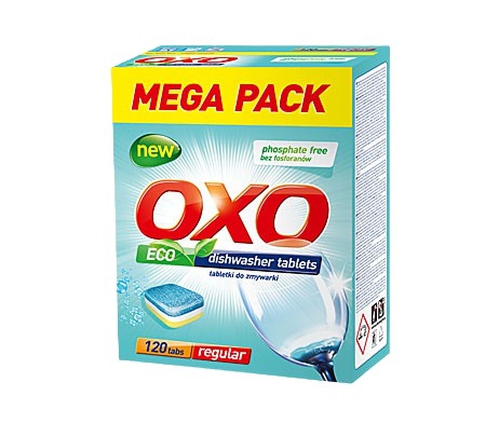 Oxo Dishwasher Tablets - 120 pieces for perfect cleanliness