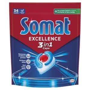 Somat Excellence 3in1 - Dishwasher Tablets 34 pcs. for sparkling dishes