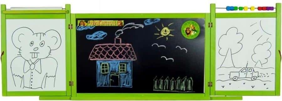 Double-sided green hanging board - ideal for learning and playing