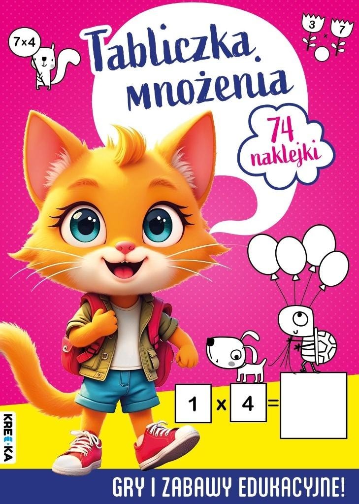 Multiplication table - learning through play with Kredka