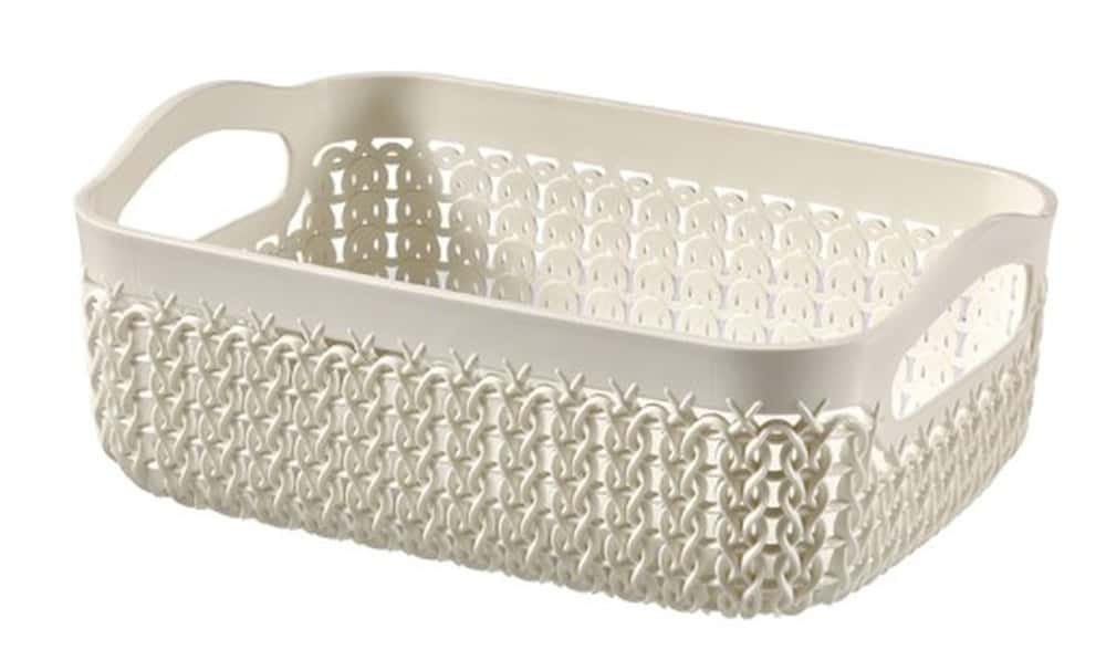 Knit A6 Tray 1.3L Cream - perfect for storing small items